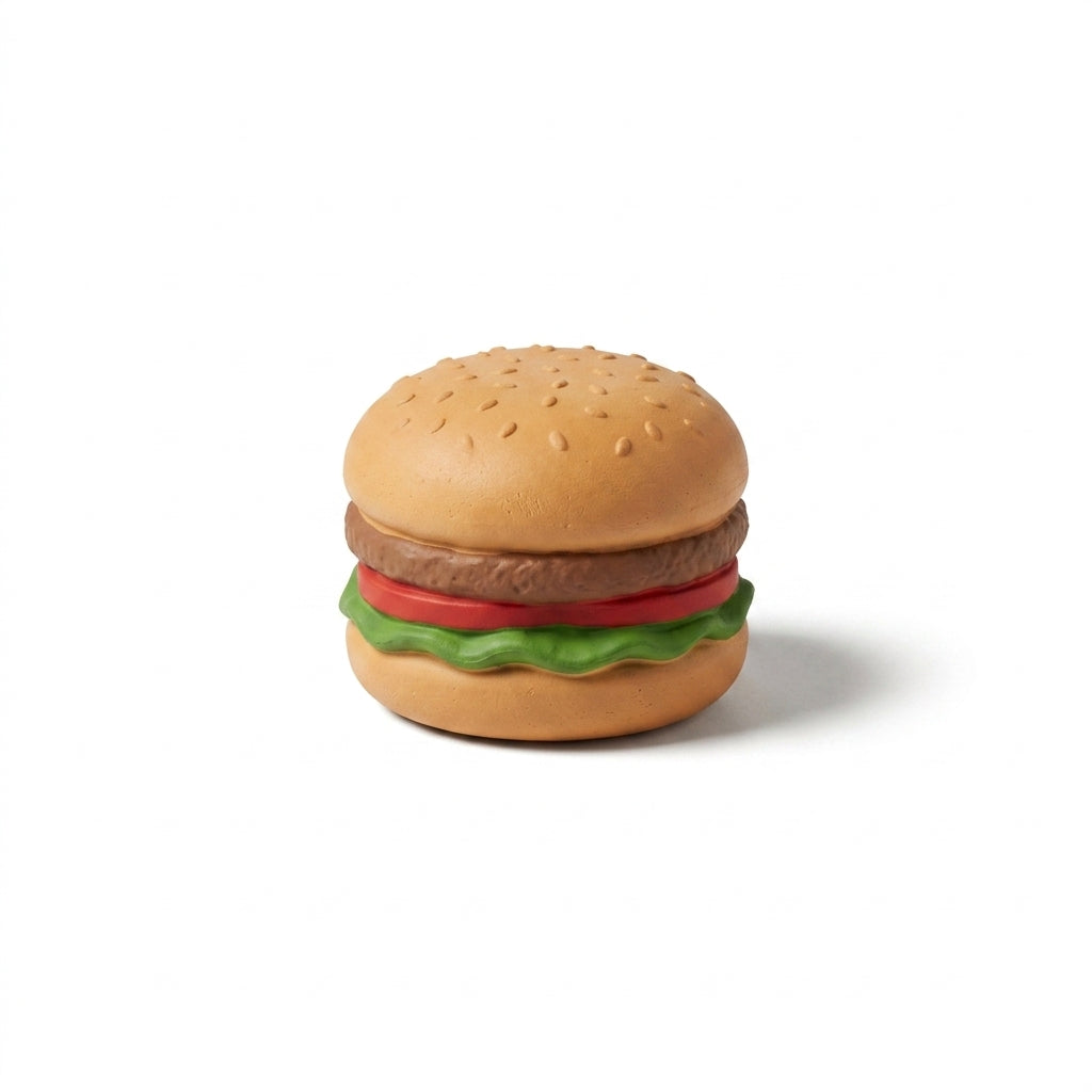 Hamburger rubber ball