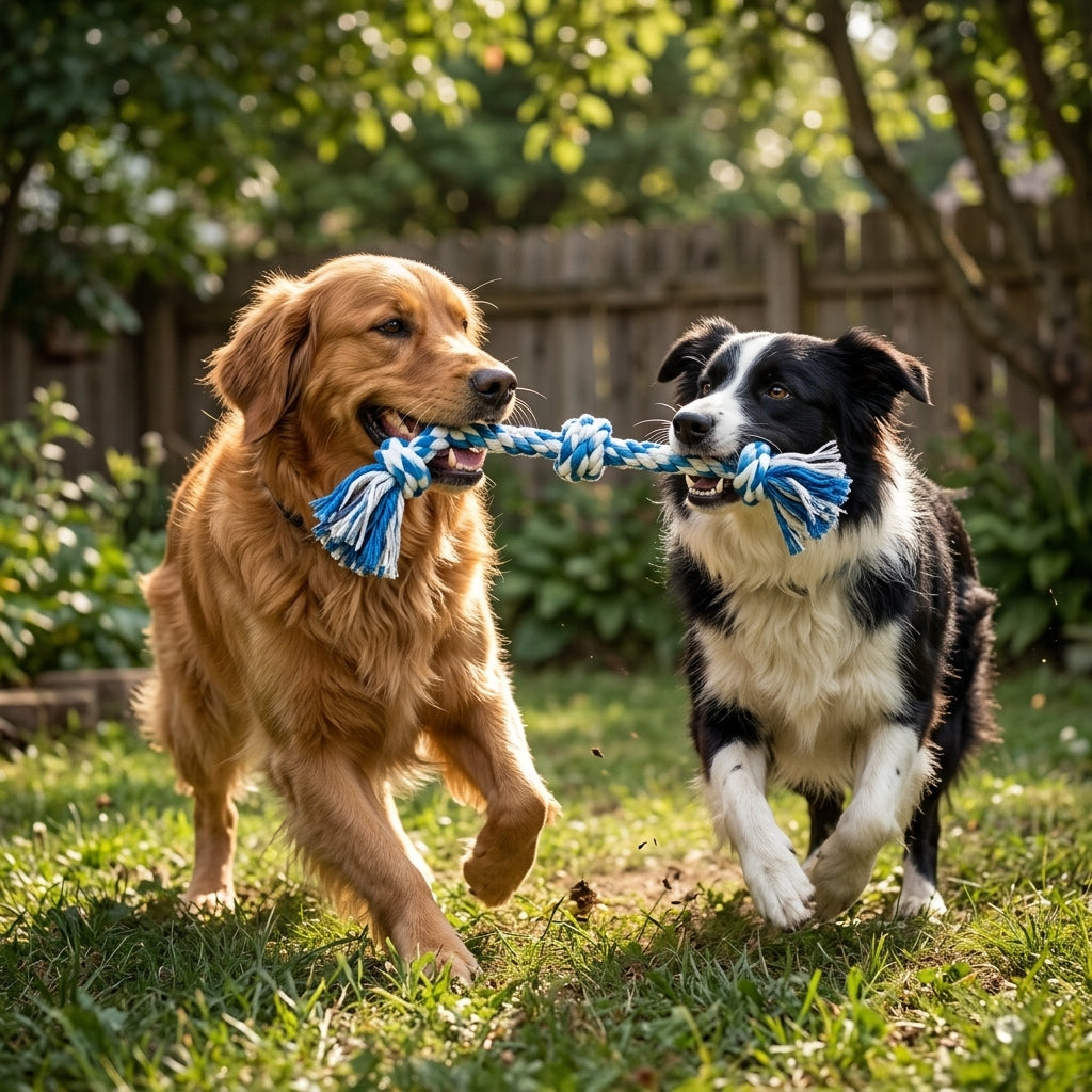 Pulling the knot toy