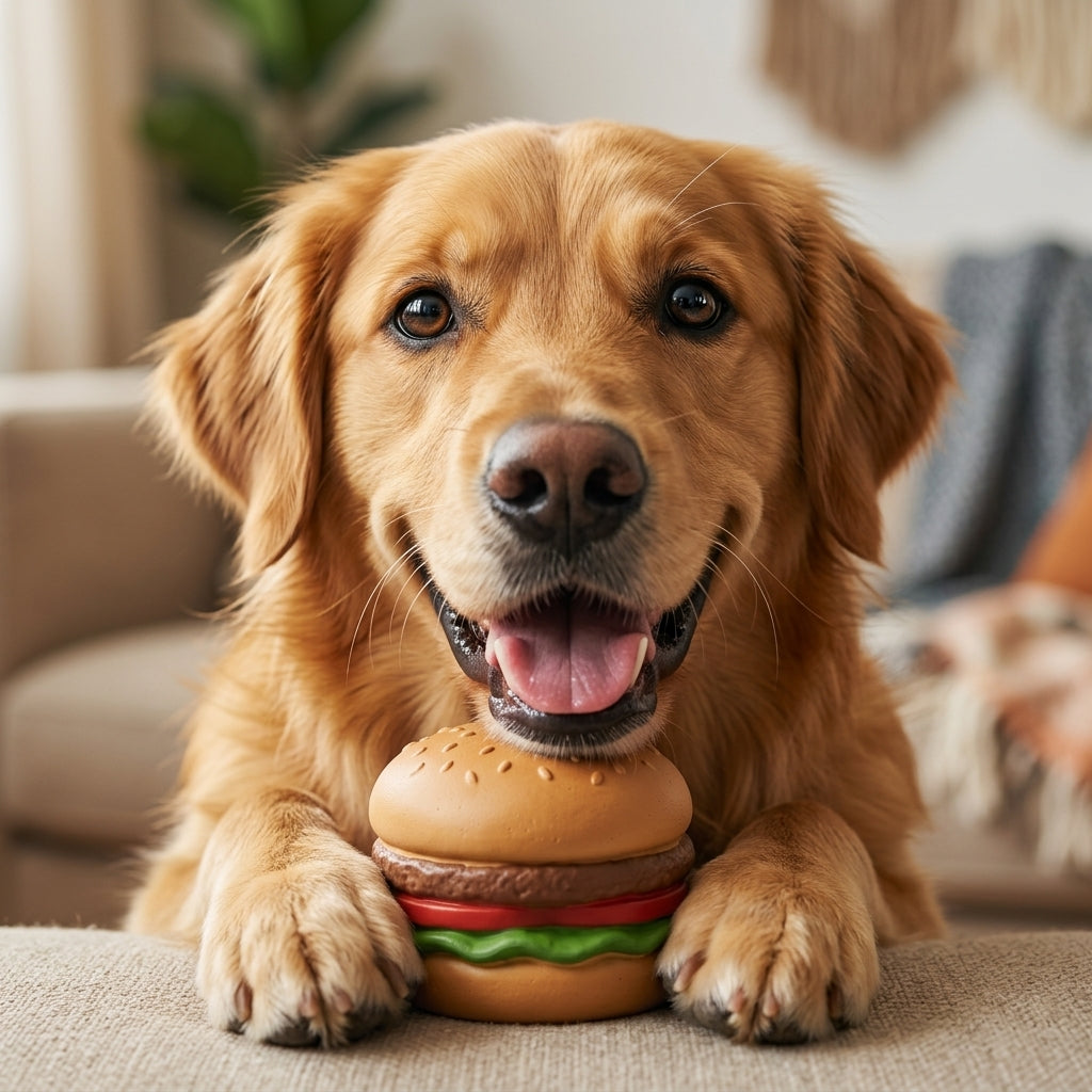 Hamburger rubber ball